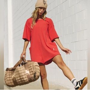 Free People FP Movement Hot Shot Tee Romper- Winterberry, Size XS
